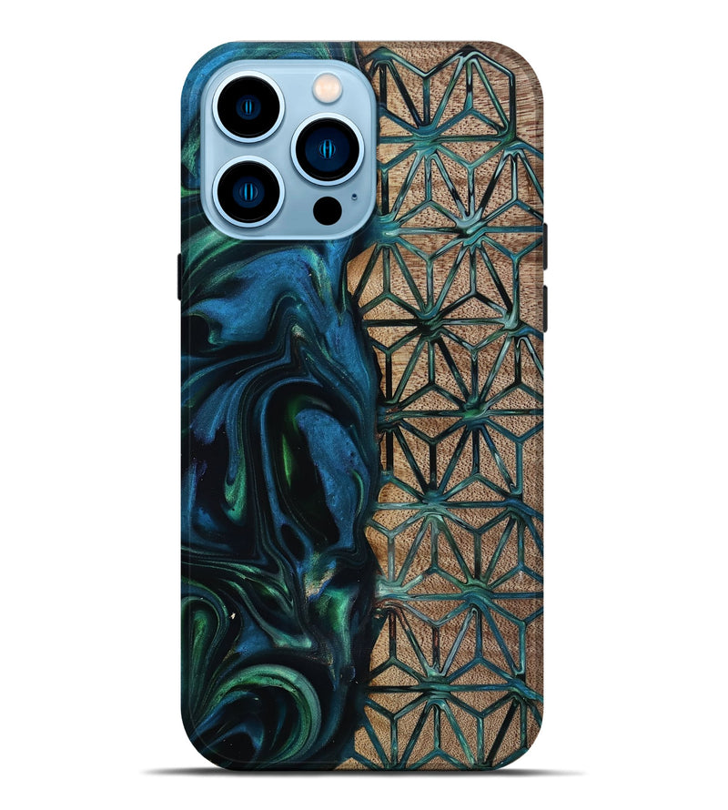 iPhone 14 Pro Max Wood Live Edge Phone Case - Frida (Pattern, 818929)