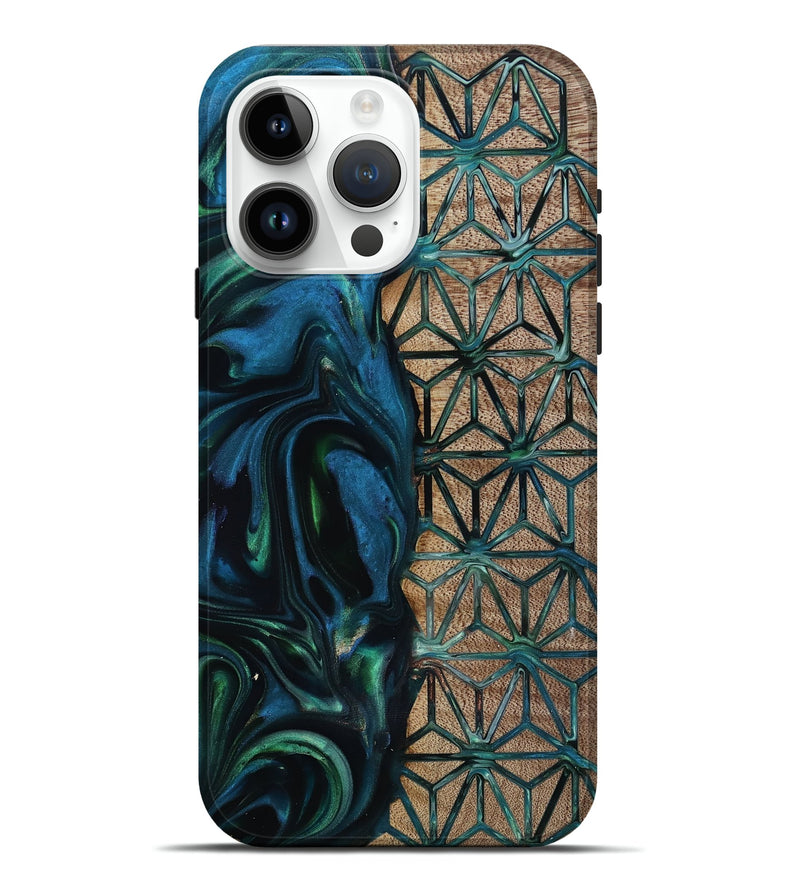 iPhone 15 Pro Max Wood Live Edge Phone Case - Frida (Pattern, 818929)