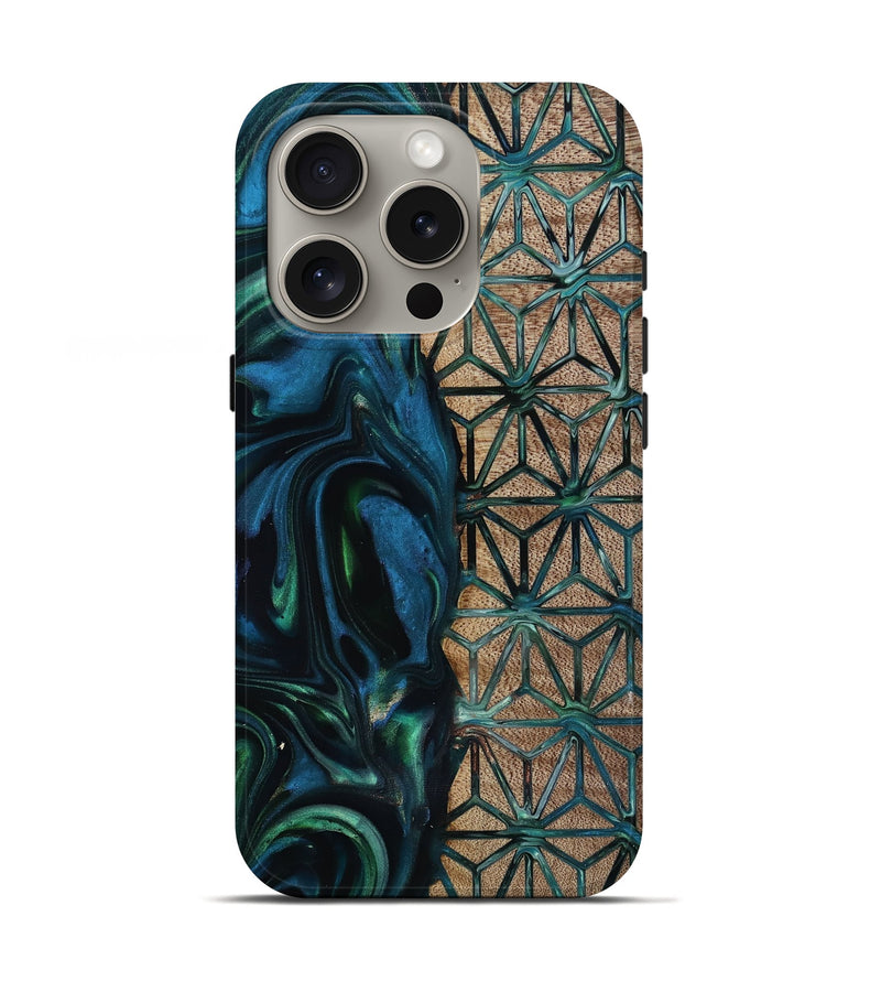iPhone 16 Pro Wood Live Edge Phone Case - Frida (Pattern, 818929)