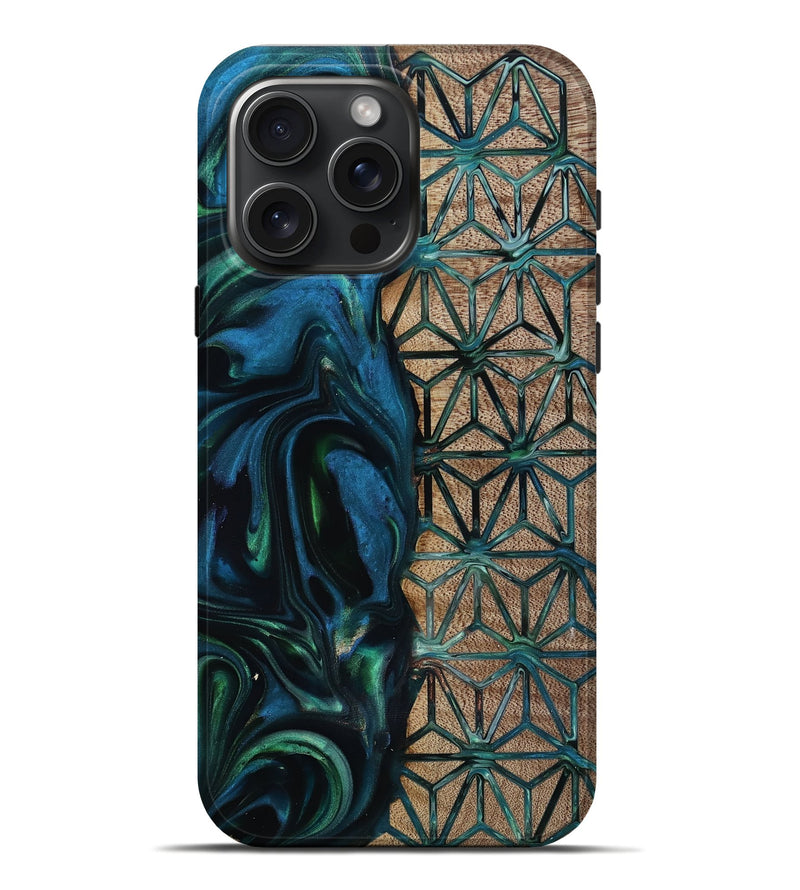 iPhone 16 Pro Max Wood Live Edge Phone Case - Frida (Pattern, 818929)