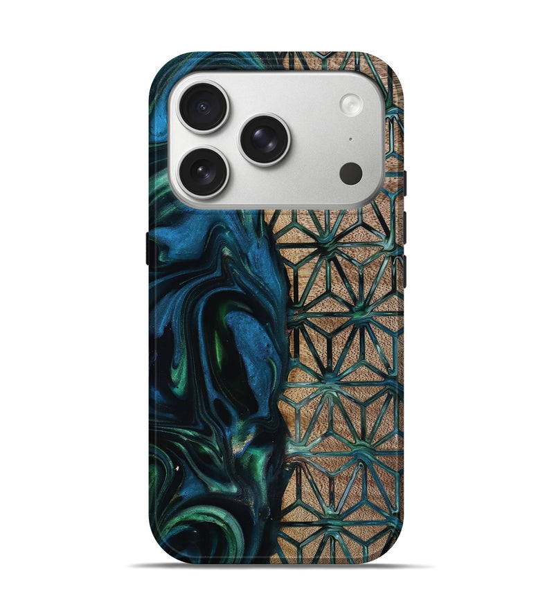 iPhone 17 Pro Wood Live Edge Phone Case - Frida (Pattern, 818929)