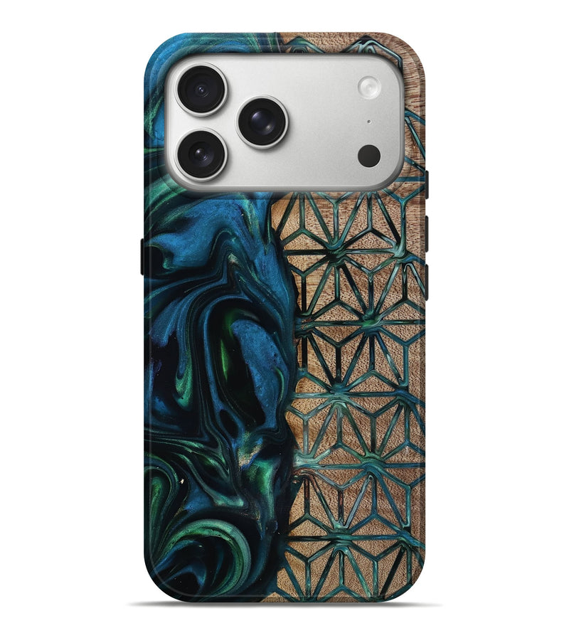 iPhone 17 Pro Max Wood Live Edge Phone Case - Frida (Pattern, 818929)