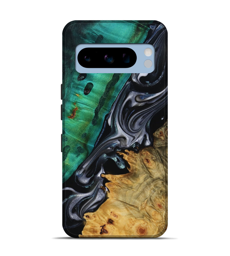 Pixel 8 Pro Wood Live Edge Phone Case - Mara (Black & White, 818930)