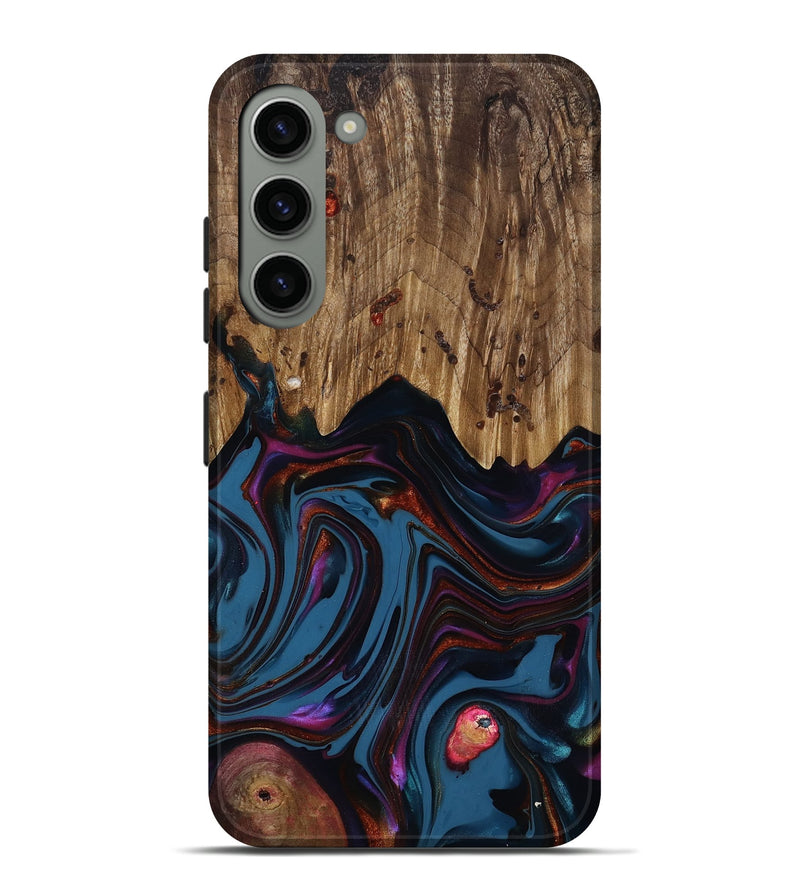 Galaxy S23 Plus Wood Live Edge Phone Case - Yisroel (Blue, 818931)