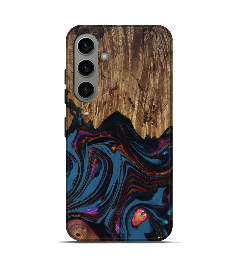 Galaxy S24 Wood Live Edge Phone Case - Yisroel (Blue, 818931)