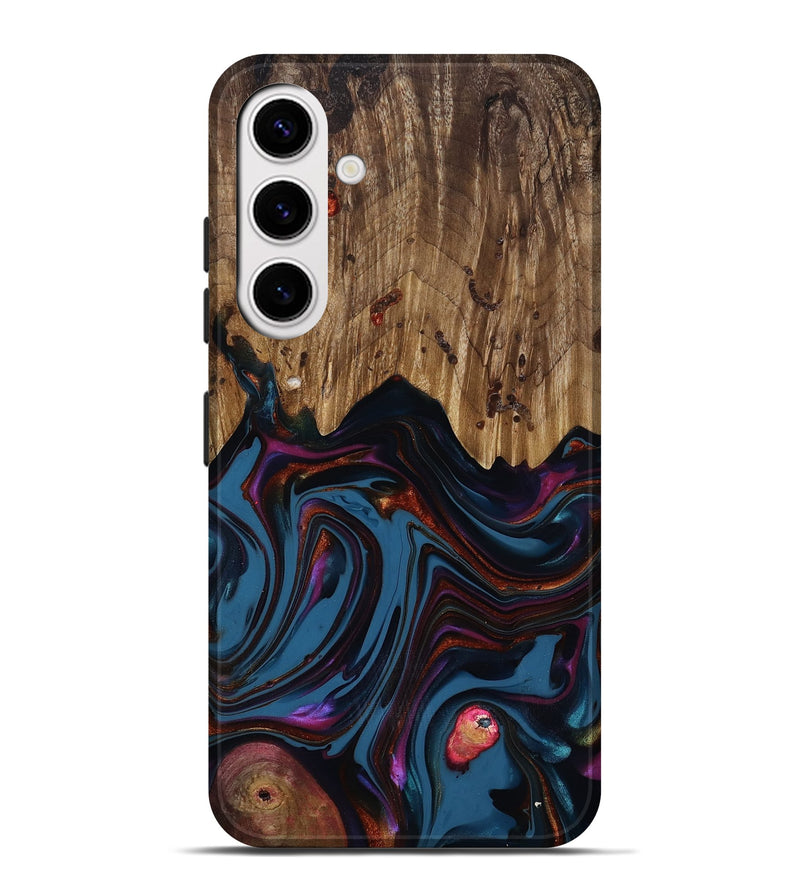 Galaxy S25 Plus Wood Live Edge Phone Case - Yisroel (Blue, 818931)