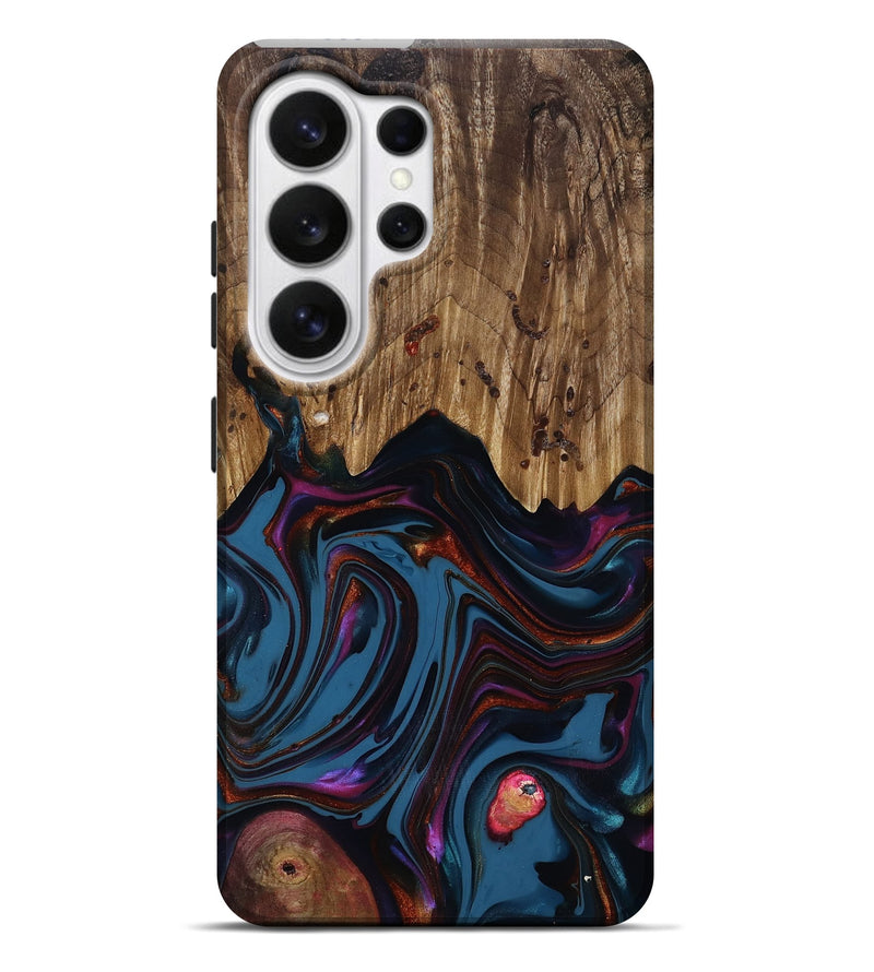 Galaxy S26 Ultra Wood Live Edge Phone Case - Yisroel (Blue, 818931)