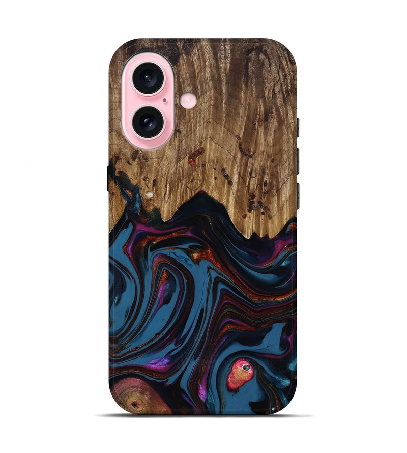 iPhone 17 Wood Live Edge Phone Case - Yisroel (Blue, 818931)