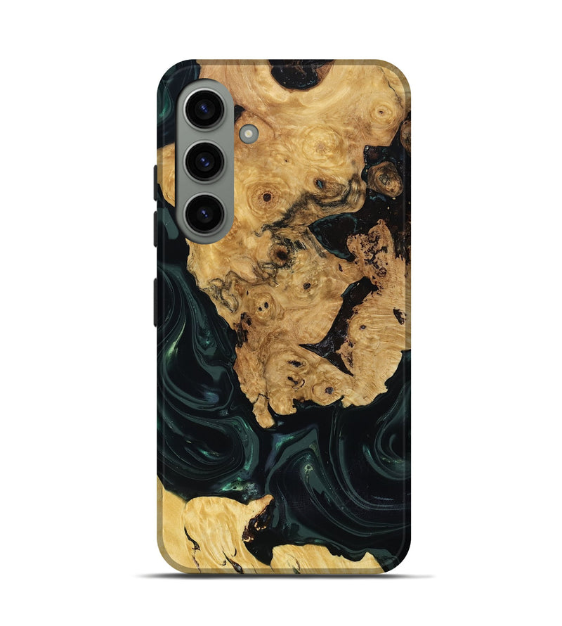 Galaxy S24 Wood Live Edge Phone Case - Iyanna (Green, 818933)