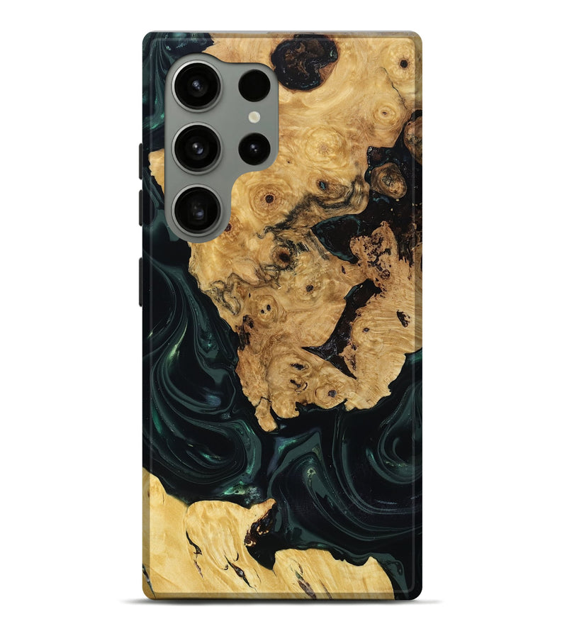 Galaxy S24 Ultra Wood Live Edge Phone Case - Iyanna (Green, 818933)