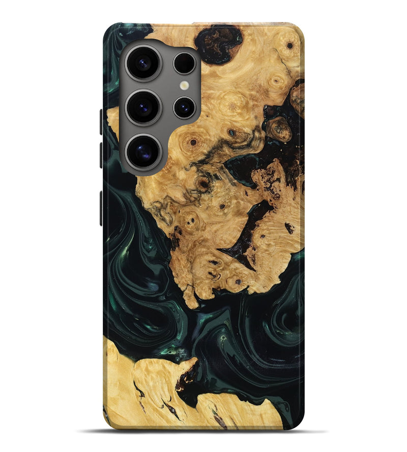 Galaxy S25 Ultra Wood Live Edge Phone Case - Iyanna (Green, 818933)