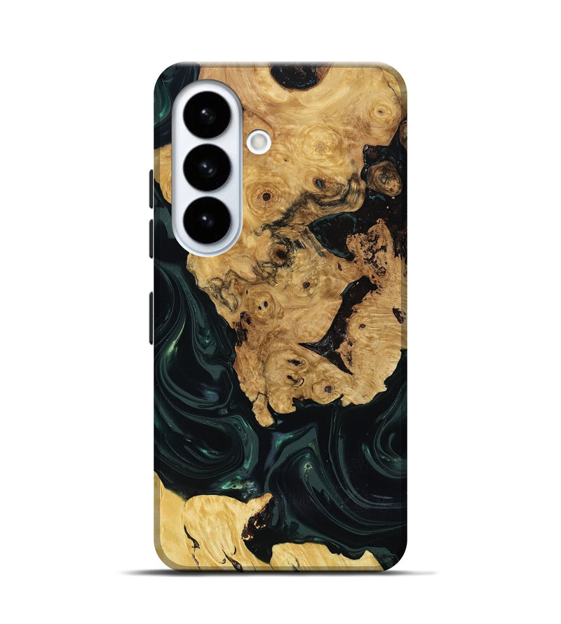 Galaxy S26 Wood Live Edge Phone Case - Iyanna (Green, 818933)
