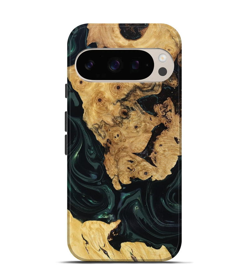 Pixel 10 Pro Wood Live Edge Phone Case - Iyanna (Green, 818933)