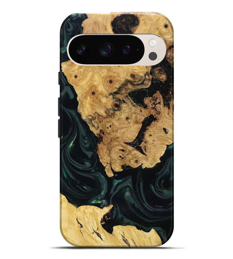 Pixel 9 Pro XL Wood Live Edge Phone Case - Iyanna (Green, 818933)
