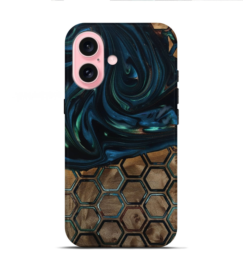 iPhone 16 Wood Live Edge Phone Case - Braedon (Pattern, 818936)