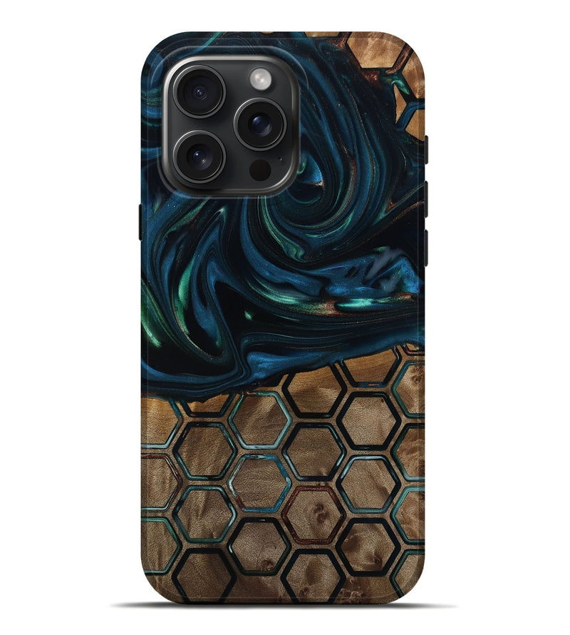 iPhone 16 Pro Max Wood Live Edge Phone Case - Braedon (Pattern, 818936)