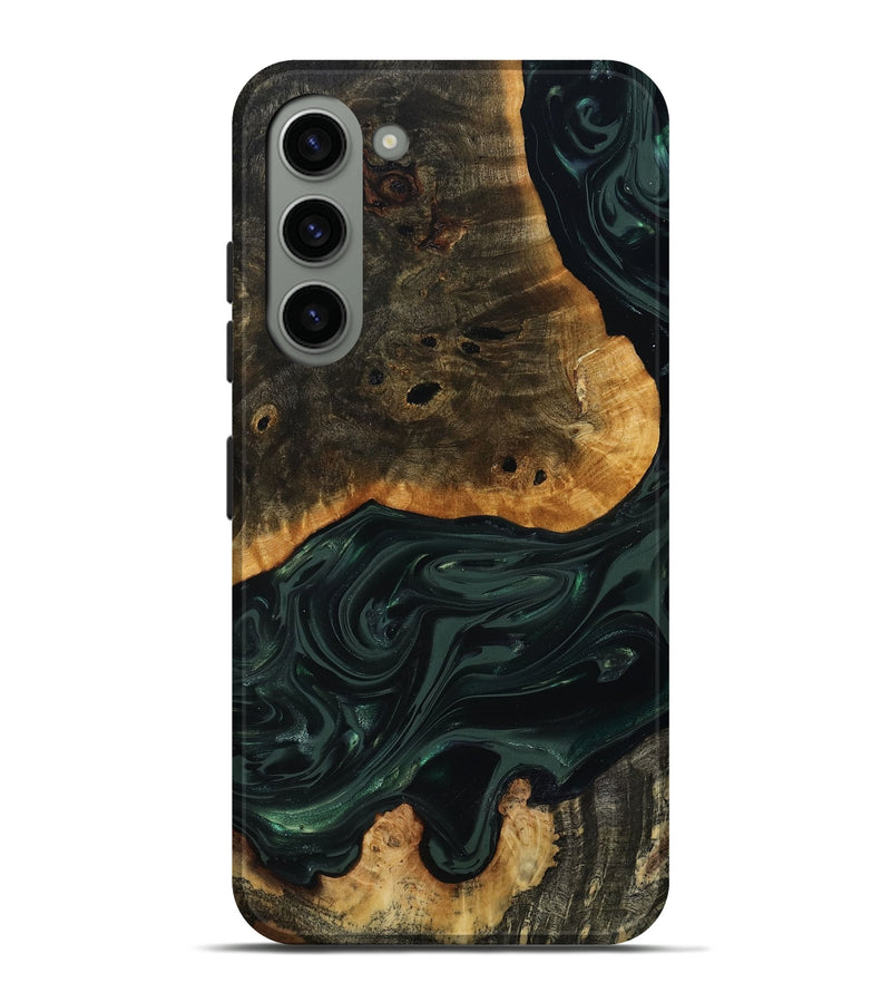 Galaxy S23 Plus Wood Live Edge Phone Case - Chanda (Green, 818937)