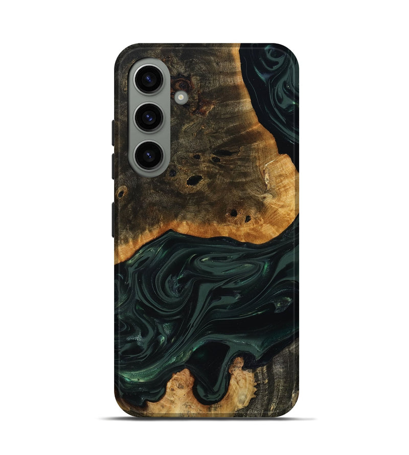 Galaxy S24 Wood Live Edge Phone Case - Chanda (Green, 818937)