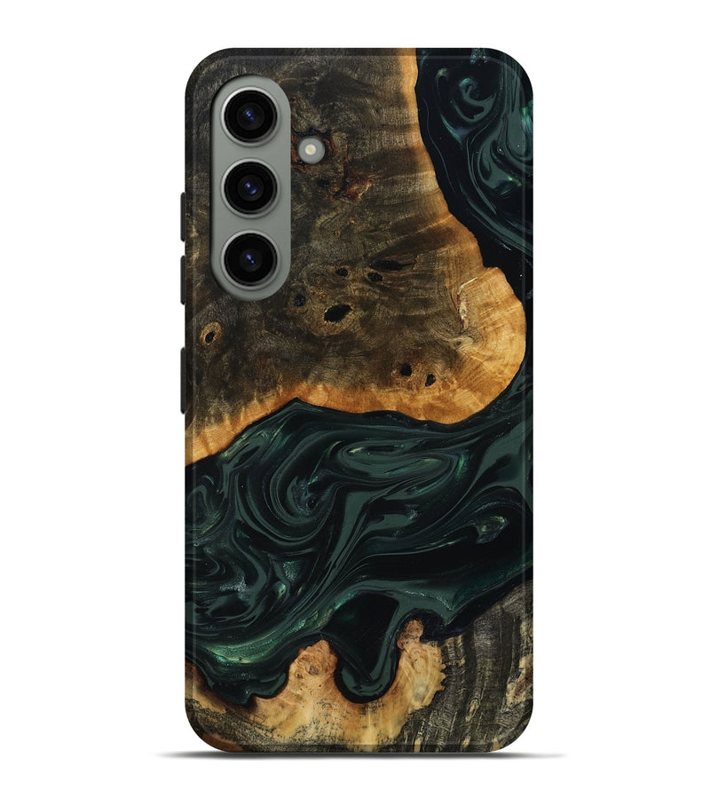 Galaxy S24 Plus Wood Live Edge Phone Case - Chanda (Green, 818937)