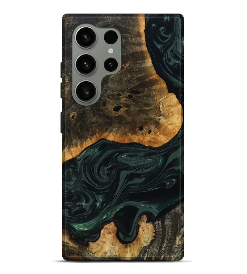 Galaxy S24 Ultra Wood Live Edge Phone Case - Chanda (Green, 818937)