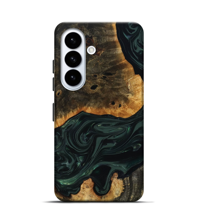 Galaxy S26 Wood Live Edge Phone Case - Chanda (Green, 818937)