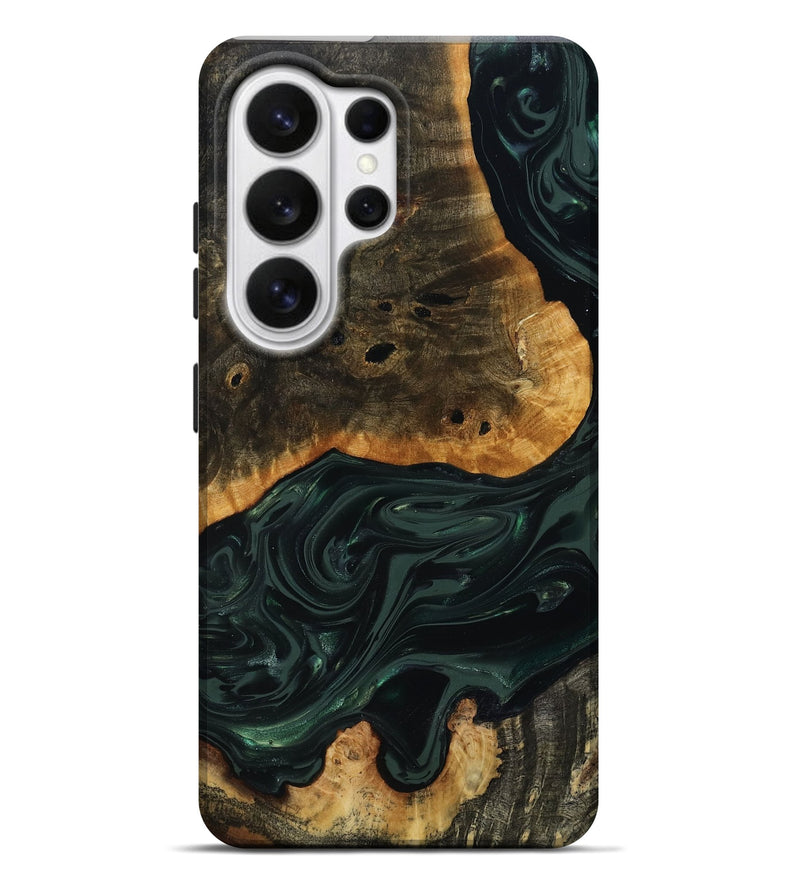 Galaxy S26 Ultra Wood Live Edge Phone Case - Chanda (Green, 818937)