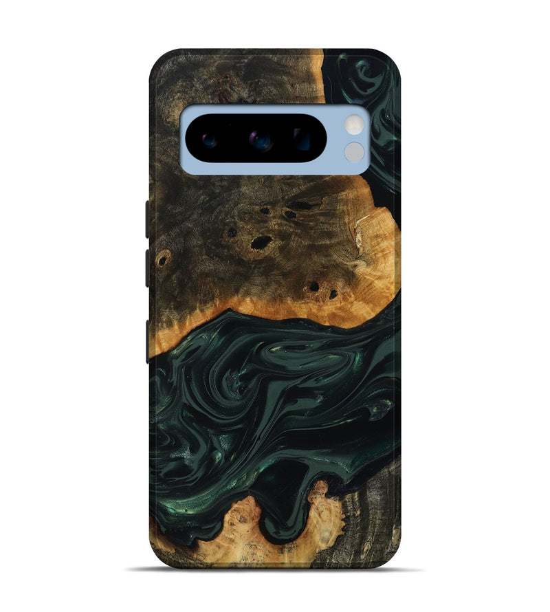Pixel 8 Pro Wood Live Edge Phone Case - Chanda (Green, 818937)