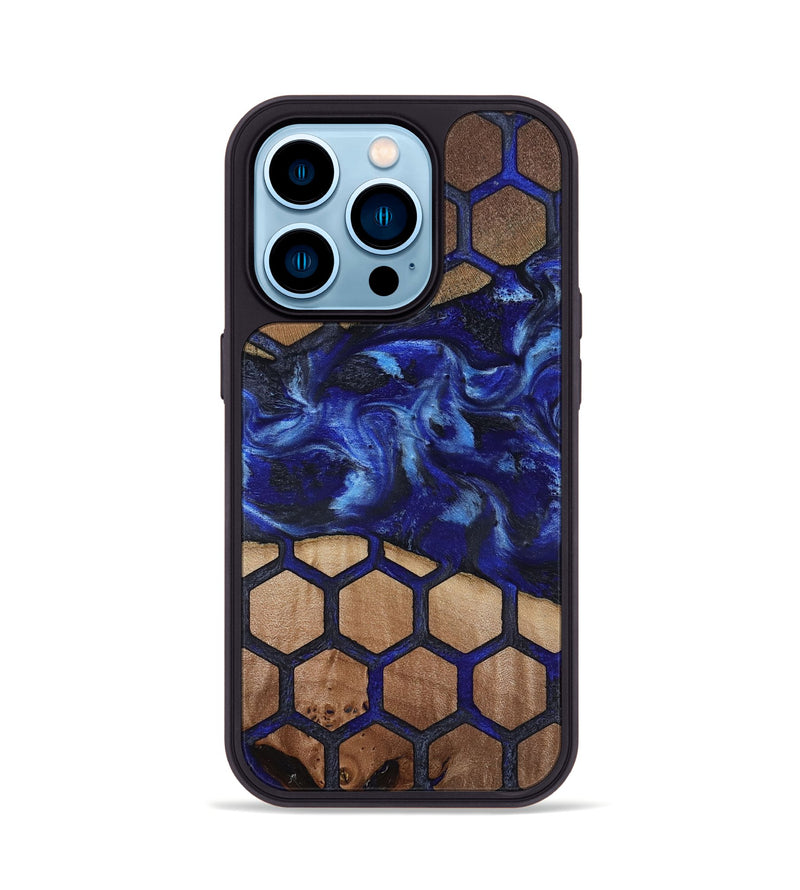 iPhone 14 Pro Wood Phone Case - Kittie (Pattern, 818946)