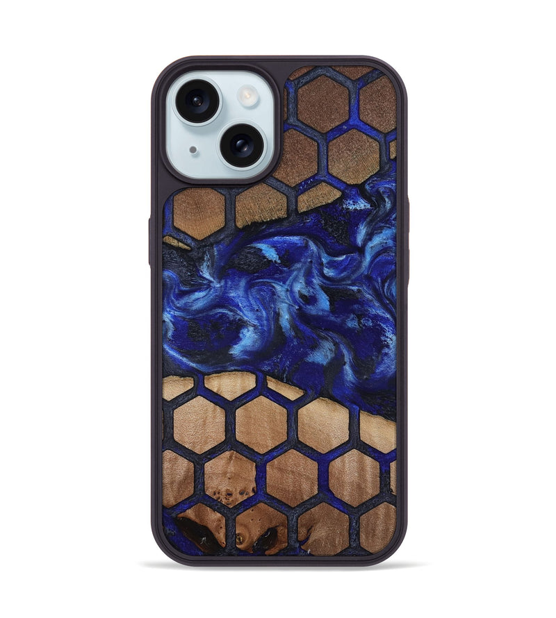 iPhone 15 Wood Phone Case - Kittie (Pattern, 818946)