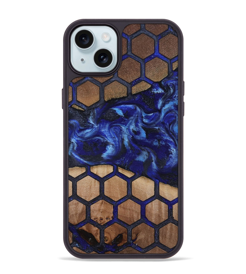 iPhone 15 Plus Wood Phone Case - Kittie (Pattern, 818946)