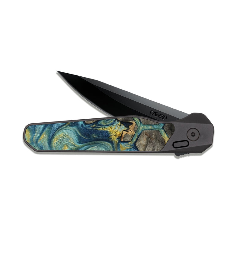 EDC Dark Slate Wood Pocket Knife - Lew (Pattern, 818954)