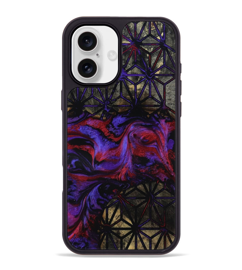 iPhone 16 Plus Wood Phone Case - Amiah (Pattern, 818958)