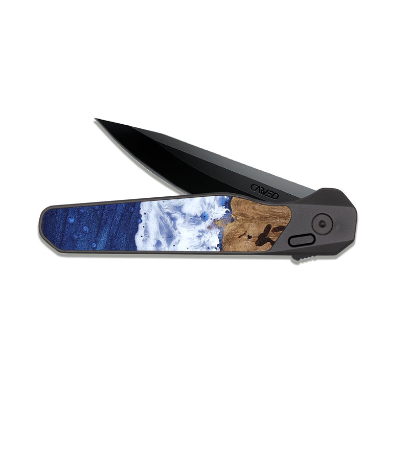 EDC Dark Slate Wood Pocket Knife - Jaunita (Coastal, 818959)