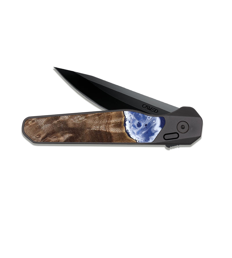EDC Dark Slate Wood Pocket Knife - Maleah (Coastal, 818964)