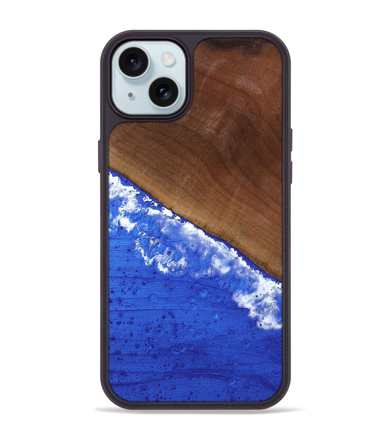 iPhone 15 Plus Wood Phone Case - Iris (Coastal, 818970)