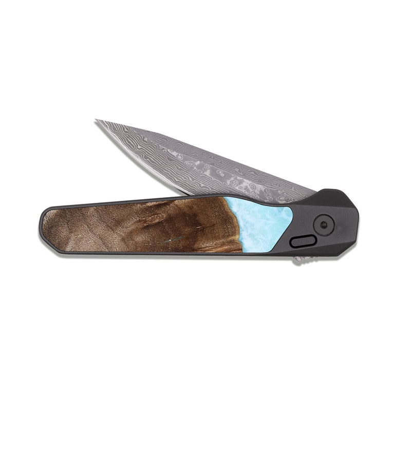 EDC Dark Damascus Wood Pocket Knife - Dream (Coastal, 818972)
