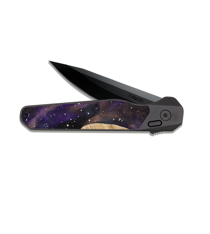 EDC Dark Slate Wood Pocket Knife - Damir (Cosmos, 818985)