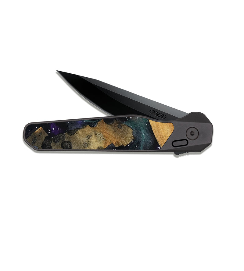 EDC Dark Slate Wood Pocket Knife - Rogelio (Cosmos, 819002)
