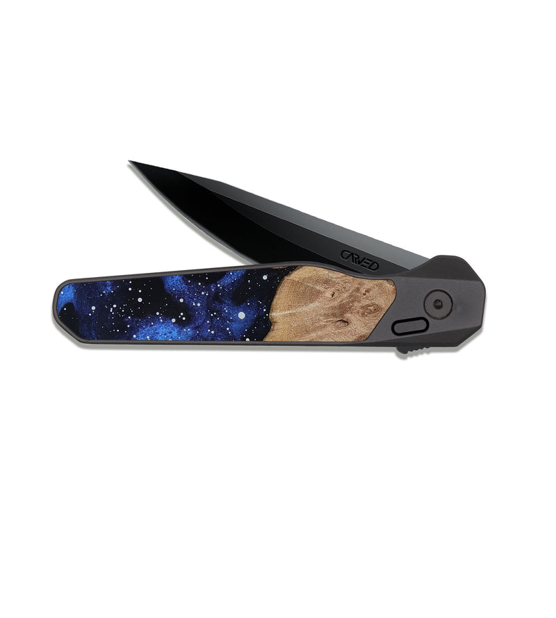 EDC Dark Slate Wood Pocket Knife - Ervin (Cosmos, 819008)