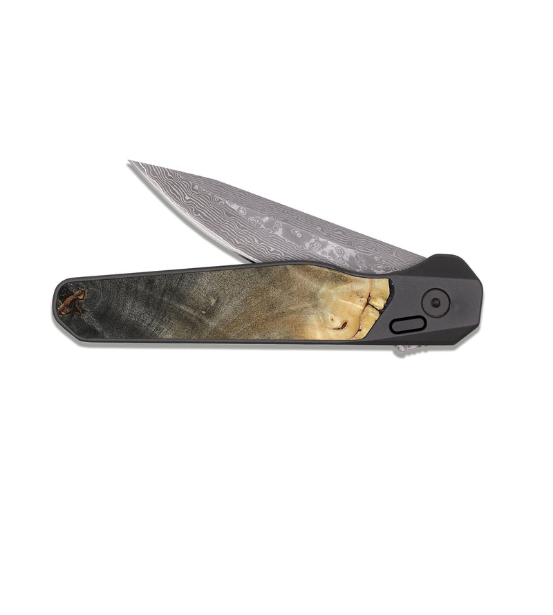 EDC Dark Damascus Wood Pocket Knife - Addilyn (Cosmos, 819025)