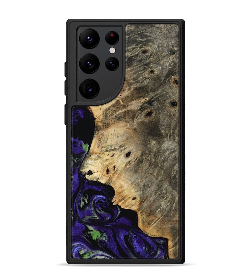 Galaxy S22 Ultra Wood Phone Case - Karim (Purple, 819030)