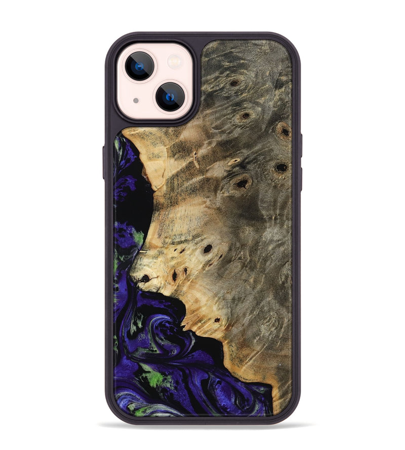 iPhone 14 Plus Wood Phone Case - Karim (Purple, 819030)