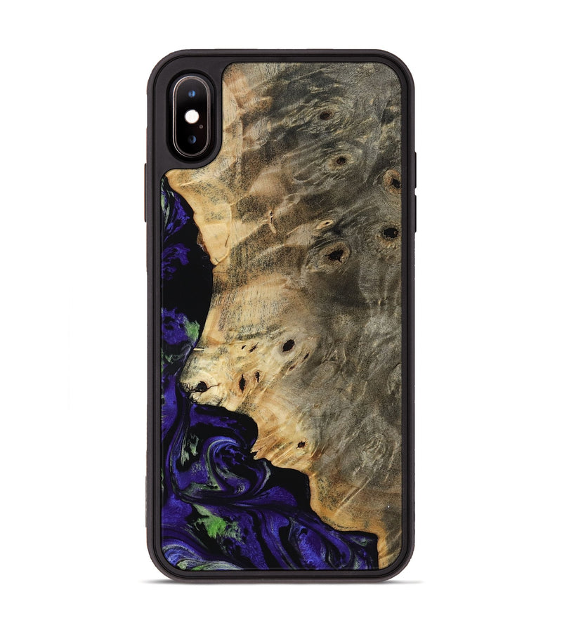 iPhone Xs Max Wood Phone Case - Karim (Purple, 819030)