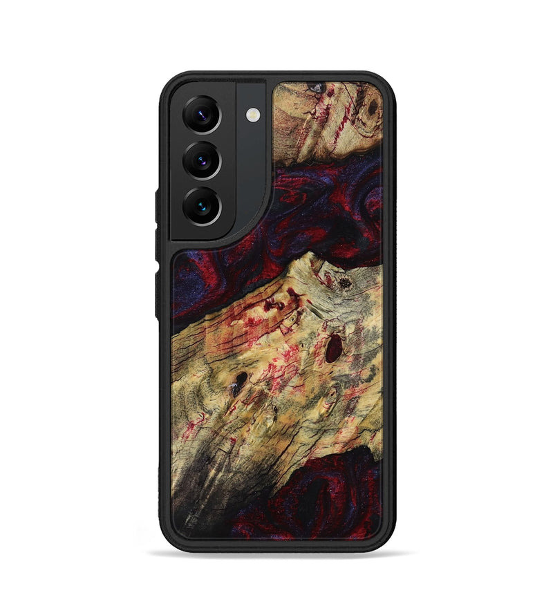 Galaxy S22 Wood Phone Case - Adyson (Red, 819033)