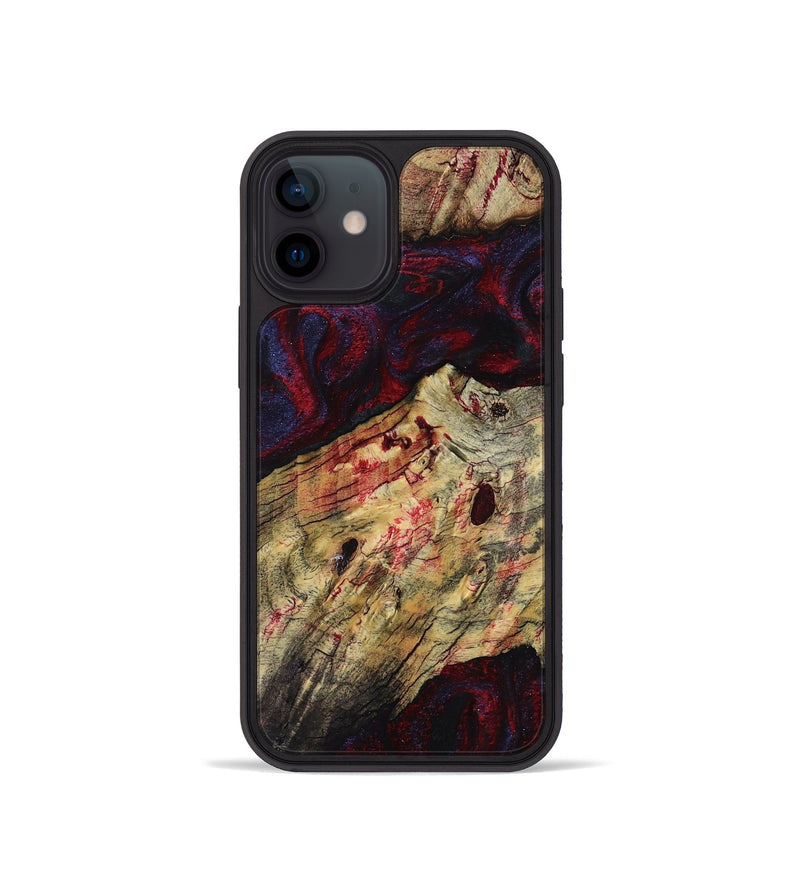 iPhone 12 mini Wood Phone Case - Adyson (Red, 819033)