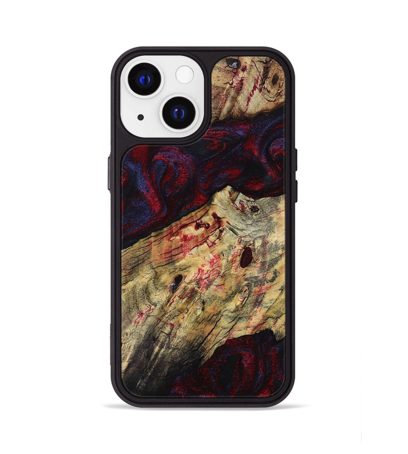 iPhone 13 Wood Phone Case - Adyson (Red, 819033)
