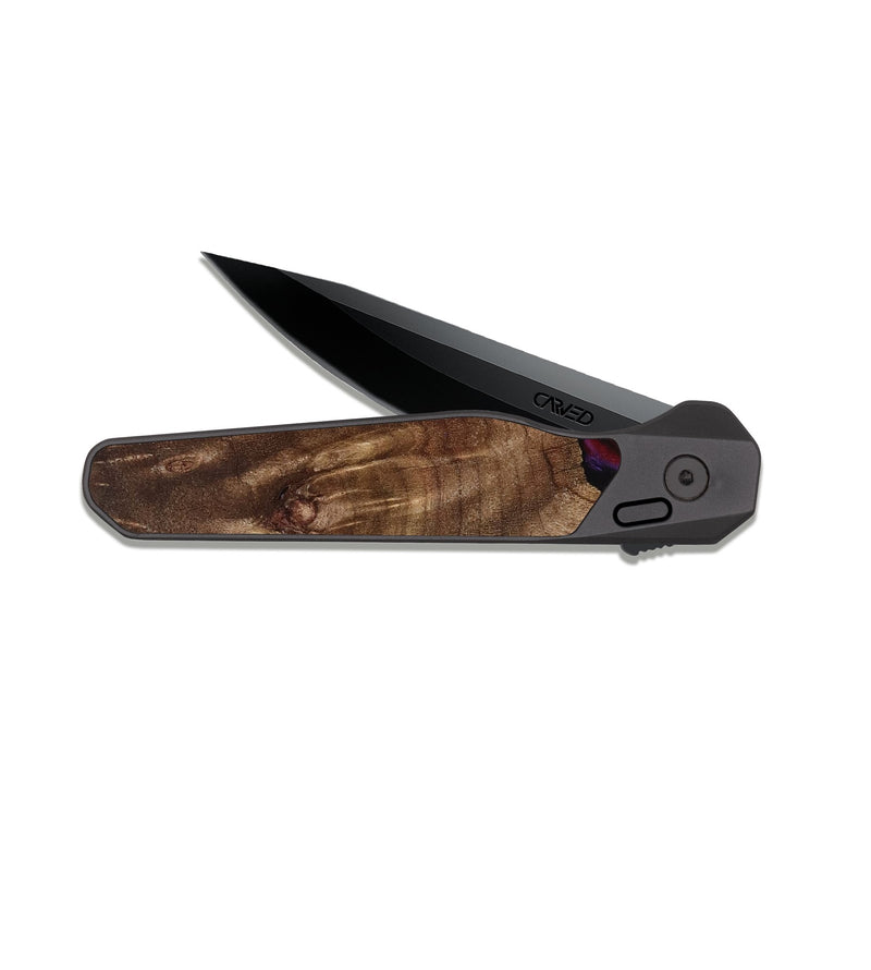 EDC Dark Slate Wood Pocket Knife - Royal (Red, 819036)