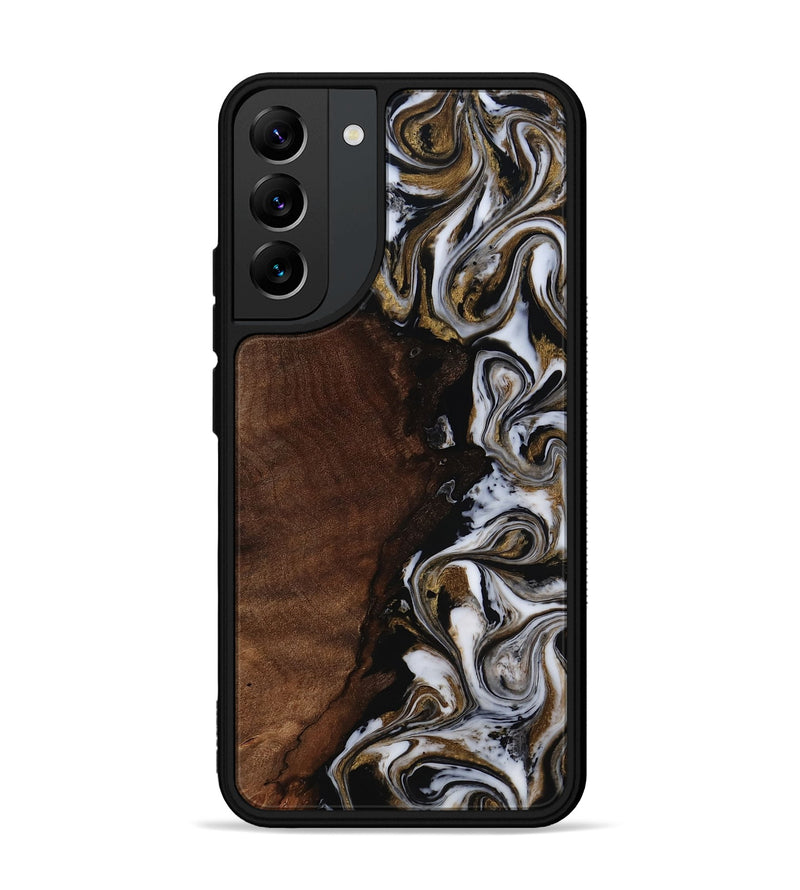 Galaxy S22 Plus Wood Phone Case - Leif (Black & White, 819040)