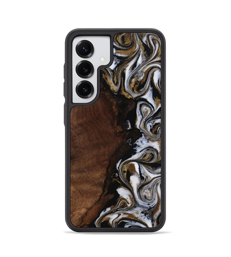 Galaxy S25 Wood Phone Case - Leif (Black & White, 819040)