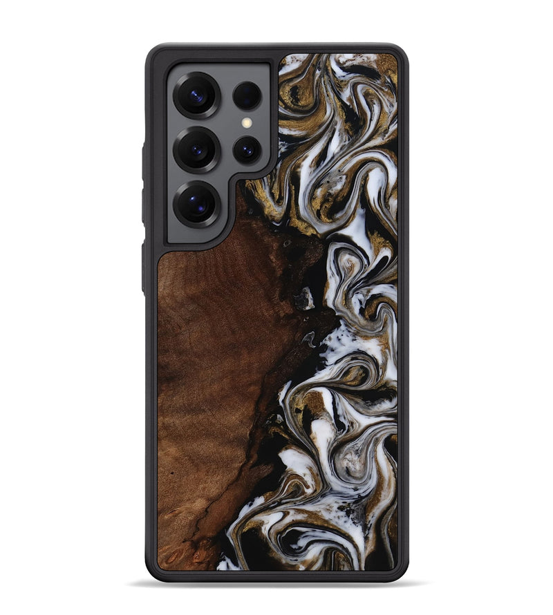 Galaxy S25 Ultra Wood Phone Case - Leif (Black & White, 819040)